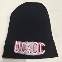 AC/DC Knit Ski Hat Beanie Black and Red Heavy Metal 80's Rock Lovers Gift