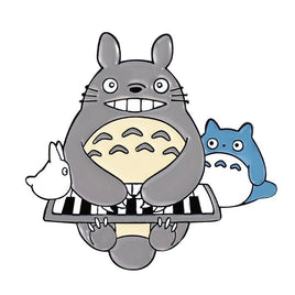 Totoro Music Band Lapel Pin Piano Keyboard Player Musical Anime Hayao Miyazaki