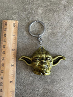 Star Wars Yoda Jedi Knight Metal Keychain Sci Fi Fan Gift Bag Clip Ornament