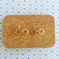 Earring Potter Gold Colored Stud Earrings Lighting Bolt Glasses Movie Gift