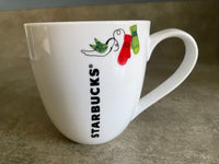 Estate Sale 2011 Starbucks Christmas Coffee Tea Mug Red and Green Mittens