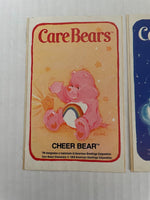 Rare Vintage 1983 Decal Sticker Care Bears Cheer & Bedtime American Greeting