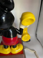 Disney Mickey Mouse Figure Phone Vintage 1976 Push Button Landline Telephone