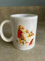 Estate Sale Norman Rockwell Sleeping Santa Christmas Coffee Tea Mug Holiday