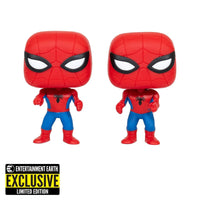 Funko Pop Spider Man Imposter Figure 2 Pack 60's Animated Series EE Exclusive