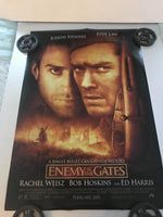 Enemy at the Gates Original One Sheet Movie Poster 2001 Jude Law Ralph Fiennes