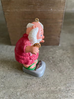 Vintage Hallmark Keepsake Christmas Ornament Santa Claus Tipping the Scales 1986