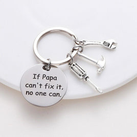 If Papa Can't Fix it Toolbelt Keychain Father's Day Keychain Grandfather Gift