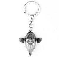 Star Wars Slave One 1 Silver Metal Keychain Sci Fi Fan Gift Boba Fett