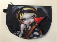 Gothic Toddler Dark Angel Change Purse Makeup Bag Broken Heart