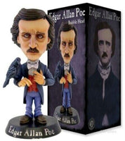 Licensed Edgar Allan Poe Collectible Bobblehead Figure & T-Shirt Gift Set Size S