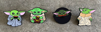 Star Wars The Mandalorian Baby Yoda Grogu The Child Lapel Pin Set of 4