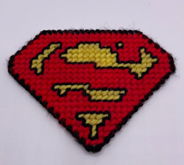 Vintage Handmade Superman Patch Superman Logo Custom Superman Emblem