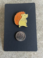 Middle Finger Funny Hedgehog Lapel Pin Bad Porcupine Flipping the Bird Pinbacks