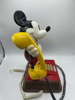 Disney Mickey Mouse Figure Phone Vintage 1976 Push Button Landline Telephone