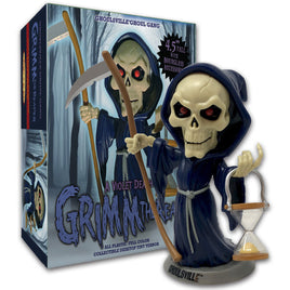 Retro A Go Go Grim Reaper A Violet Death Tiny Terrors Ghoulsville Horror Figure