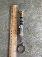 Star Wars Lightsaber Bottle Opener Metal Keychain Sci Fi Fan Jedi Knight Gift