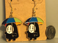 No Face Kaonashi Anime Dangle Earrings Spirited Away Hayao Miyazaki Cartoon