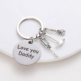 Love You Daddy Toolbelt Keychain Father's Day Keychain Father's Gift Daddy Gift