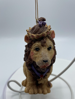 Vintage Wizard of Oz Cowardly Lion Ornament figurine Smithsonian Christmas