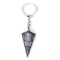 Star Wars Star Destroyer 1 Silver Metal Keychain Sci Fi Fan Gift Darth Vader