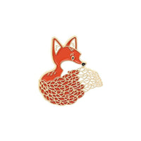 Red Fox Anime Lapel Pin Animal Lovers