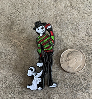 Jack Skellington as Freddy Kruger Lapel Pin Nightmare Before Christmas Elm St.