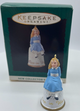 Hallmark Keepsake Alice in Wonderland Miniature Thimble Ornament 1995