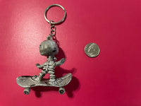 Skeleton Skateboarding PVC Figure Keychain Bad Boy Skateboard Lovers Gift