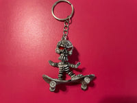 Skeleton Skateboarding PVC Figure Keychain Bad Boy Skateboard Lovers Gift