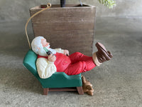 Vintage Hallmark Keepsake Christmas Ornament Santa Claus Coca Cola Relaxing 1994