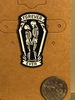 Forever Ever Gothic Love Skeletons Pin