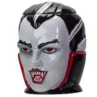 Count Dracula Ceramic Cookie Jar Bust with Lid Vampire Tiki Dracula Statue