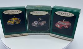 Vintage Hallmark Mini On the Road Ornaments Lot Police Car Firetruck Taxi Cab