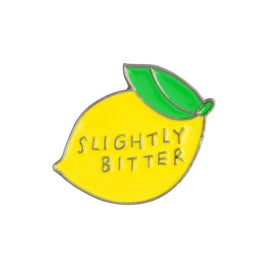 Slightly Bitter Funny Sour Lemon Lapel Pin Pinbacks