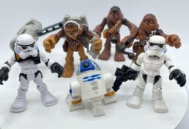 Star Wars Galactic Heroes Jedi Force Action Figure Lot Stormtrooper Chewbacca