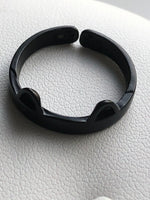 Black Kitty Cat Ears Adjustable Ring