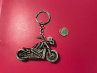 Skeleton Motorcycle PVC Figure Keychain Bad Boy Biker Horror Lovers Gift