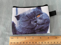 Women's Zippered Winking Cat Wallet Cute Purse Cat Mom Fur Mom Gift