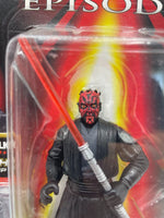 Rare Star Wars Darth Maul Action Figure Episode 1 Face Paint Variant .00 Card