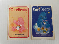 Rare Vintage 1983 Decal Sticker Care Bears Cheer & Bedtime American Greeting