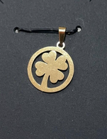 Four Leaf Clover St. Patrick's Day Good Luck Charm Rear View Mirror Keychain