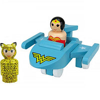 Wonder Woman Invisible Jet with Cheetah Pin Mates Figure Set Justice League