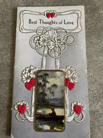 Vintage 1900's Valentines Day Card Best Thoughts of Love Poem Book Unused