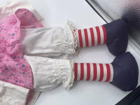 Raggedy Ann and Raggedy Andy Soft Plush Large Dolls 24” Tall 2 Feet Tall