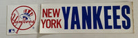 Vintage Bumper Sticker New York Yankees Baseball 1980's MLB NY