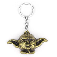 Star Wars Yoda Jedi Knight Metal Keychain Sci Fi Fan Gift Bag Clip Ornament