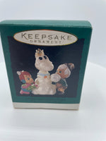 Hallmark The Flintstones Pebbles and Bamm-Bamm Miniature Keepsake Ornament 1995