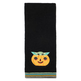 Disney's Star Wars Grogu Pumpkin Halloween Hand Towel Yoda The Mandalorian