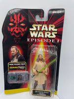 Vintage Star Wars Episode 1 Qui-Gon Jinn Jedi Duel Action Figure .00 Card 1998